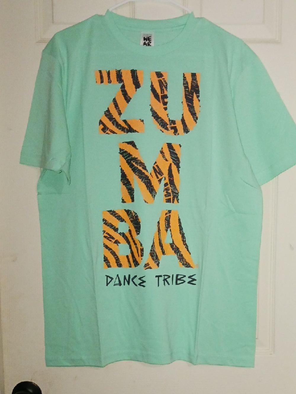 Zumba Fitness Mint Green Graphic Tee with Bold Black Label